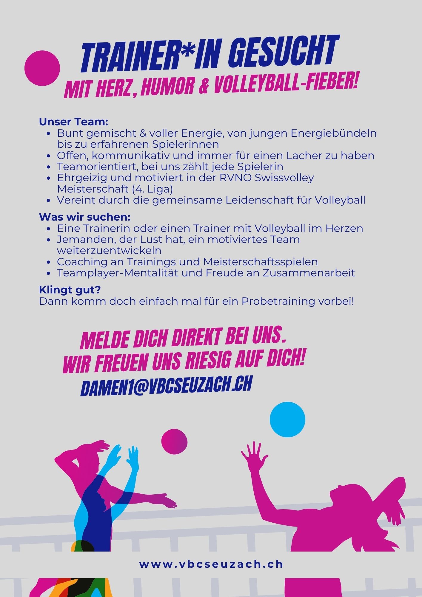 Trainer*in gesucht